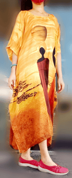 Load image into Gallery viewer, Hand Painted Kaftan Dress - Multiple Colors Available Dazzled By B