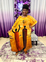 Load image into Gallery viewer, Hand Painted Kaftan Dress - Multiple Colors Available Dazzled By B