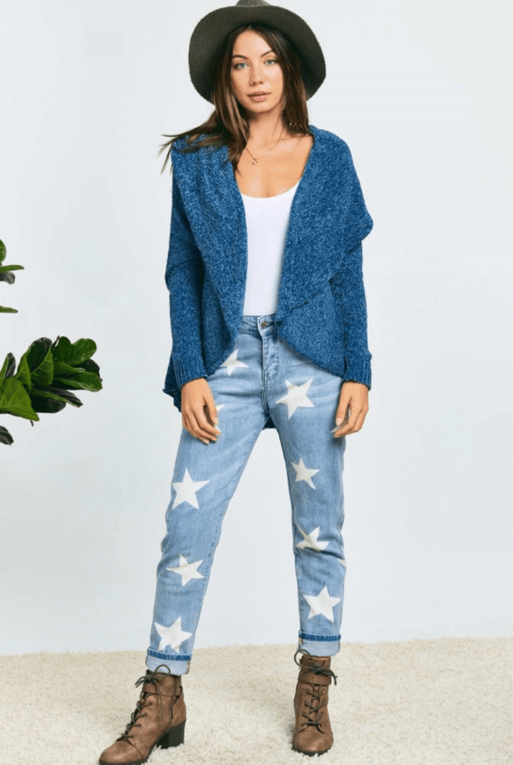 Knit Shawl Cardigan Dazzled By B