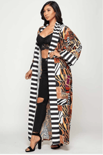 Load image into Gallery viewer, Animal Print Kimono/ Duster Dazzled By B
