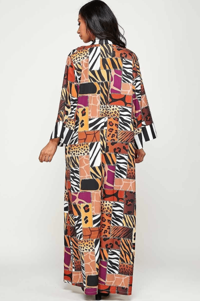 Animal Print Kimono/ Duster Dazzled By B
