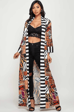 Load image into Gallery viewer, Animal Print Kimono/ Duster Dazzled By B