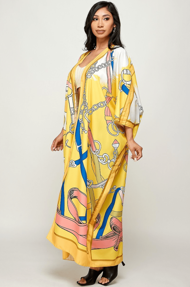 Yellow Kimono/ Duster Dazzled By B