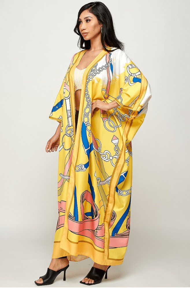 Yellow Kimono/ Duster Dazzled By B