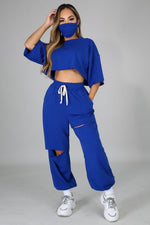 Load image into Gallery viewer, Never Get Caught Up Pant Set Dazzled By B