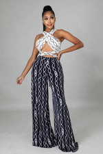Load image into Gallery viewer, The Black & White Pant Set Dazzled By B