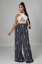 Load image into Gallery viewer, The Black & White Pant Set Dazzled By B