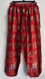 Load image into Gallery viewer, Elephant Print Wrinkle Harem Pants - Multiple Colors Available Dazzled By B