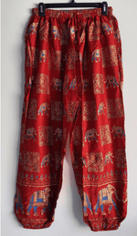 Load image into Gallery viewer, Elephant Print Wrinkle Harem Pants - Multiple Colors Available Dazzled By B
