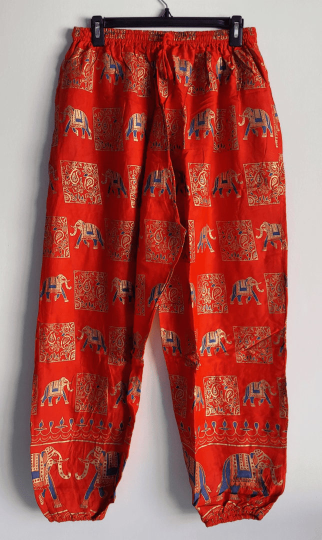 Elephant Print Wrinkle Harem Pants - Multiple Colors Available Dazzled By B