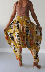 Load image into Gallery viewer, Tribal/Kente Print Harem Style Pants Dazzled By B

