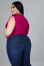 Load image into Gallery viewer, Blessed I am Top - Magenta Dazzled By B