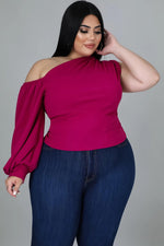 Load image into Gallery viewer, Blessed I am Top - Magenta Dazzled By B