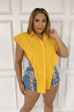 Load image into Gallery viewer, The V Button Down Top - Multiple Colors Available Dazzled By B