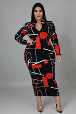 Load image into Gallery viewer, The Red & Black Dress Dazzled By B