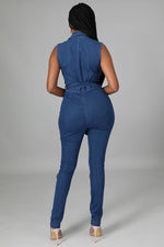 Load image into Gallery viewer, The Ripped Denim Jumpsuit Dazzled By B