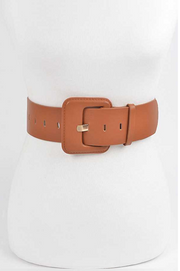 Solid Color Classy Fashion Belt - Brown Dazzled By B