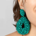 Load image into Gallery viewer, Water Droplet Bohemian Earrings - Purple Dazzled By B
