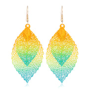 Retro Leaf Earrings Dazzled By B