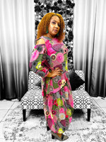 Load image into Gallery viewer, Circle Print Harem Style Pant Set - Multi Colors available Dazzled By B
