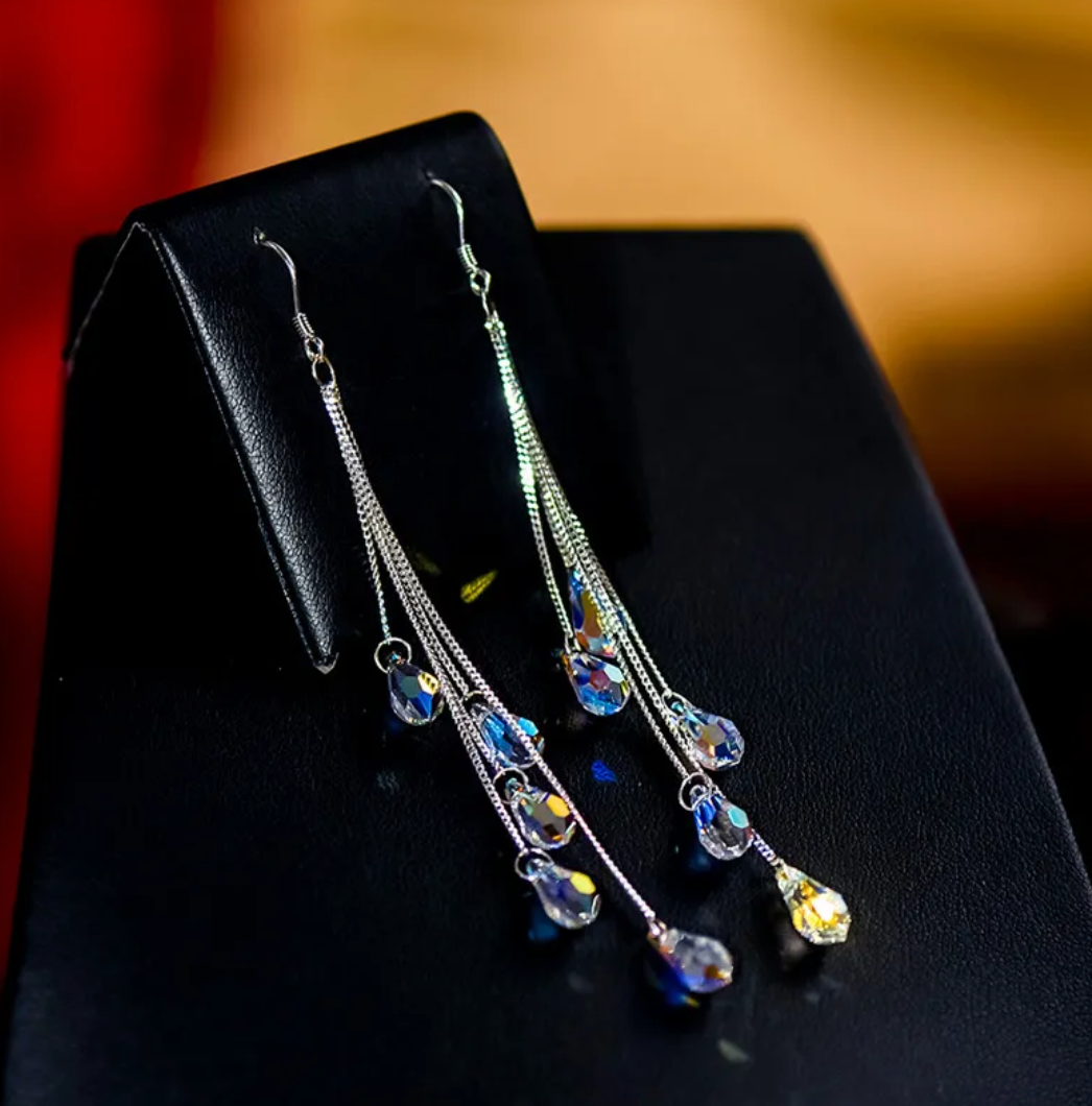 Water Crystal Earrings Dazzled By B