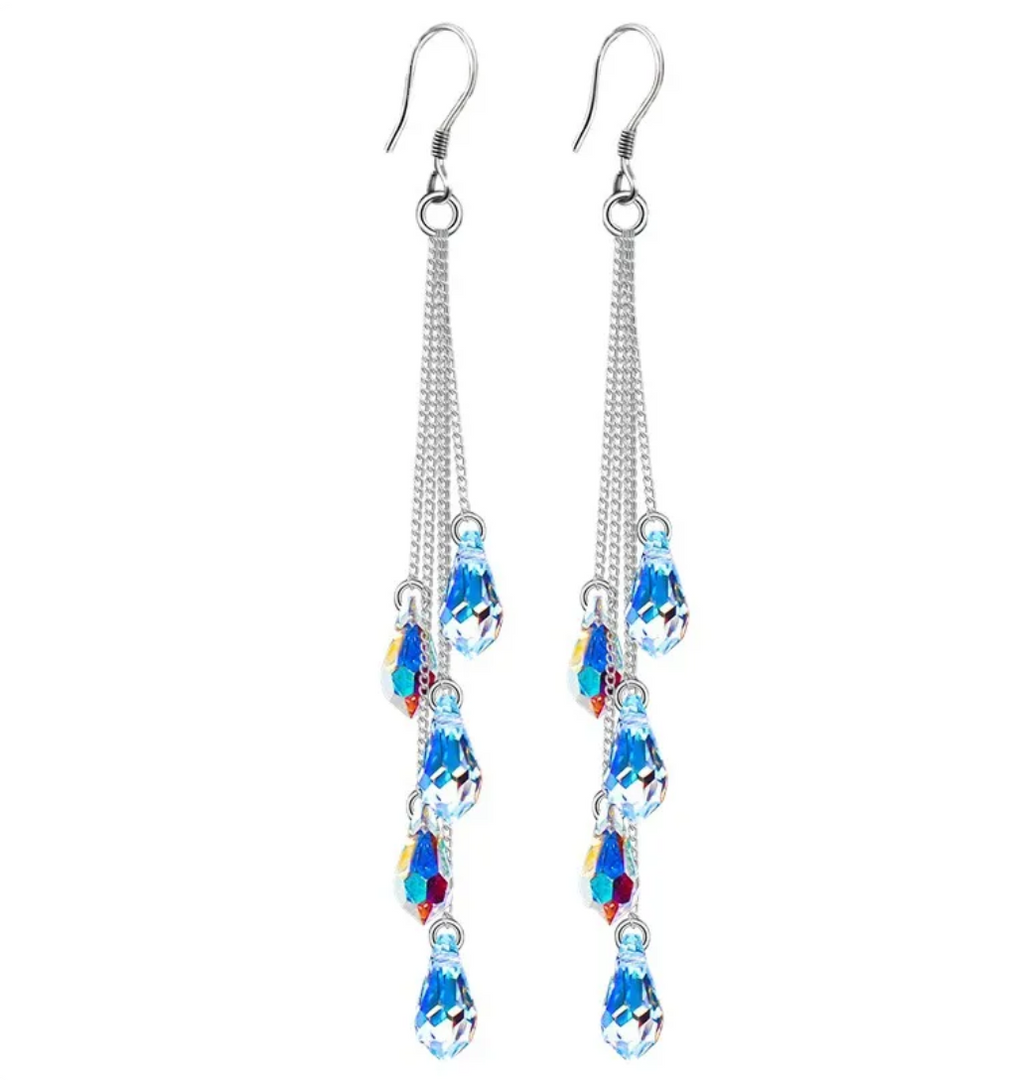 Water Crystal Earrings Dazzled By B