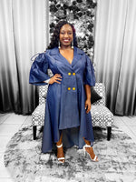 Load image into Gallery viewer, Denim High Low Dress Dazzled By B
