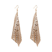 Geometric Sequins Earrings - Gold Dazzled By B