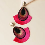 Retro Feather Cloth Earring Dazzled By B