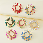 Glass Stud Earrings - Champagne Dazzled By B