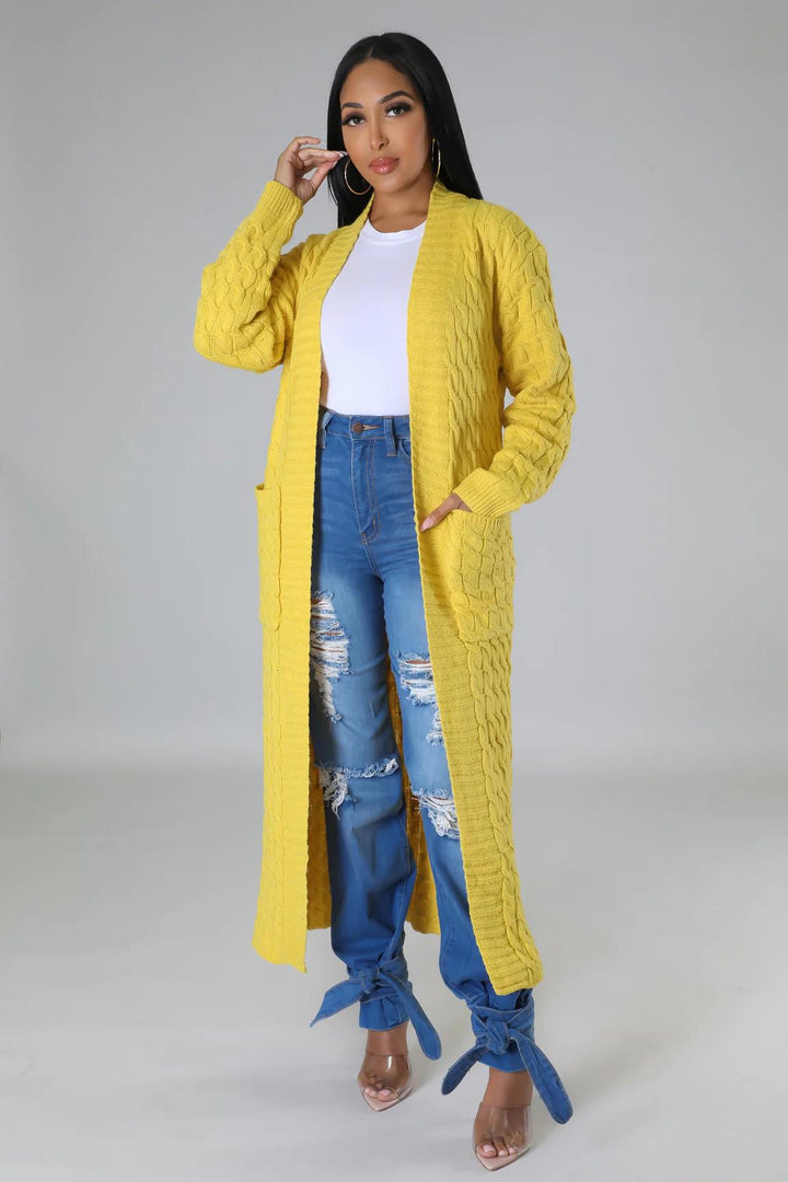 Izzy Cardigan - Yellow Dazzled By B