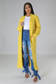 Izzy Cardigan - Yellow Dazzled By B