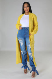 Izzy Cardigan - Yellow Dazzled By B