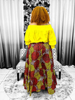 Load image into Gallery viewer, Red &amp; Yellow Palazzo Pants Dazzled By B
