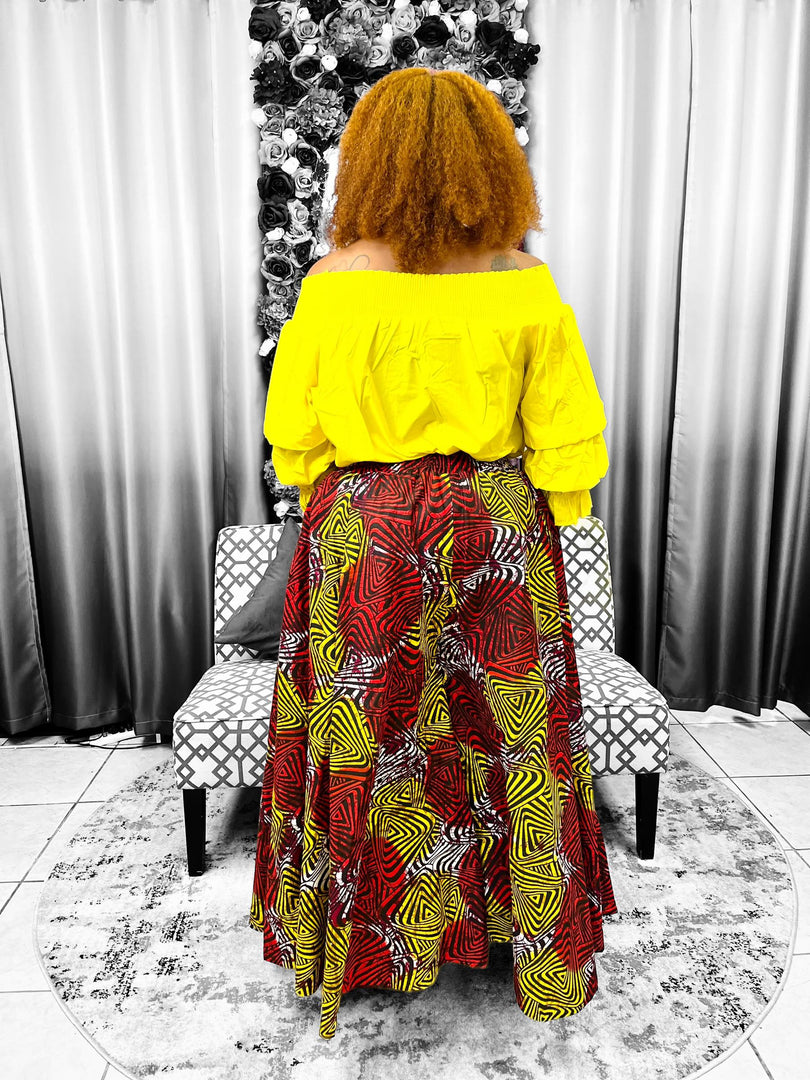 Red & Yellow Palazzo Pants Dazzled By B