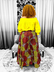 Red & Yellow Palazzo Pants Dazzled By B