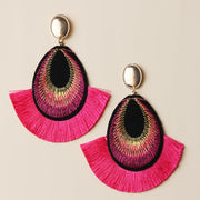 Retro Feather Cloth Earring Dazzled By B