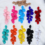 Rose Petal Acrylic Earrings - Pink Dazzled By B