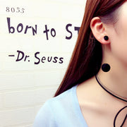 Simple Style Drop Earrings - Black Dazzled By B