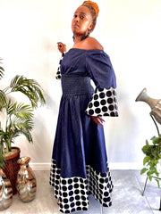 The Denim Polka Dot Dress Dazzled By B