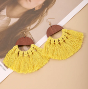 Tassel Earrings - Yellow Dazzled By B