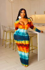 Load image into Gallery viewer, Horizon Fall Blue Dress Dazzled By B
