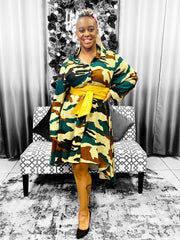 Camouflage Swing Dress Dazzled By B