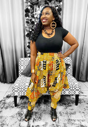 Tribal/Kente Print Harem Style Pants Dazzled By B