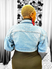 Denim Crop Jacket Dazzled By B