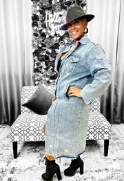 Distressed Jacket - Denim Dazzled By B