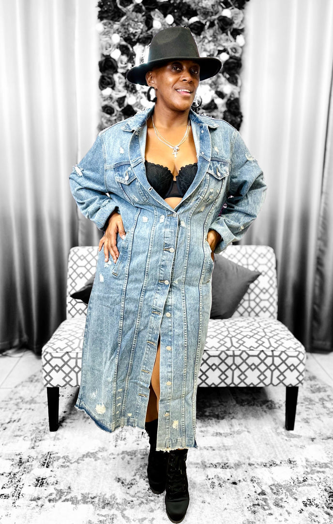 Distressed Jacket - Denim Dazzled By B