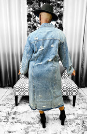 Distressed Jacket - Denim Dazzled By B