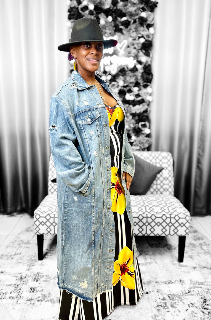 Distressed Jacket - Denim Dazzled By B