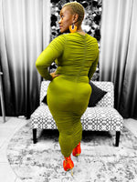 Load image into Gallery viewer, Fall Ruched Dress - Multiple Colors Available Dazzled By B

